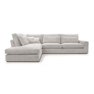 FEDVE Sofa Big Sofa Ecksofa Monica mini L- Form Funktionssofa Wohnlandschaft Design Couch Links - Beige