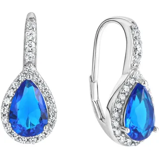 FIRETTI Ohrhänger Schmuck Geschenk Silber 925 blau 1234567