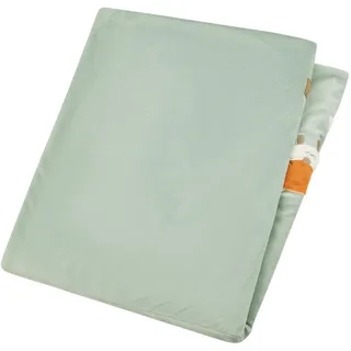 Sterntaler Babydecke Fuchs Filou 100x75cm - kuschelige Flausch- und Jersey-Mischung mit Stickerei - Schmusedecke zum Wenden - ideal ab Geburt - Zuhause & unterwegs - Baby Geschenk Idee, lichtgrau