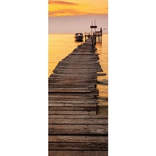 Türtapete selbstklebend TürPoster 3D Bewirken Fototapete Türfolie Poster Tapete Abnehmbar Wandtapete für Wohnzimmer Küche Schlafzimmer 77X200cm (Sonnenuntergang)