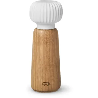 Kähler Mühle H18 cm Hammershøi handlich dänisches Design Gewürzmühle, weiss