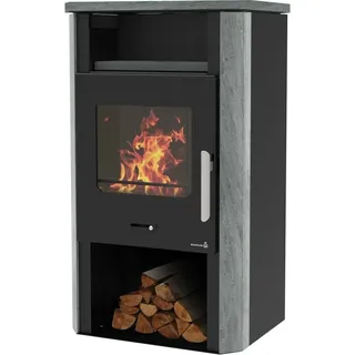 Wamsler Cube NS Kaminofen Naturstein Schwarz 6 kW