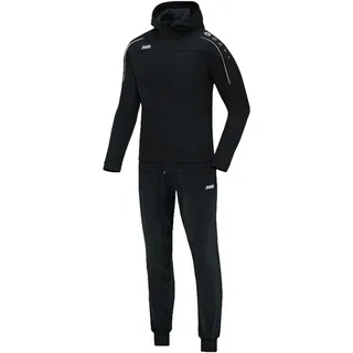 Jako Trainingsanzug Polyester Classico mit Kapuze Schwarz 4XL - Jogginganzug 2-teilig für Sport und Alltag, Jogginghose & Trainingsjacke