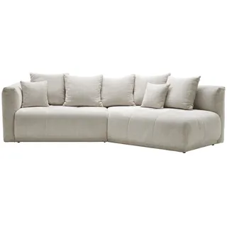 Hom`in Ecksofa , Creme , Textil , Füllung: Schaumstoff,Schaumstoff , Ottomane rechts, L-Form , 315x180 cm , Stoffauswahl, seitenverkehrt erhältlich, Rücken echt , Wohnzimmer, Sofas & Couches, Wohnlandschaften, Ecksofas