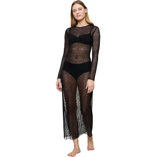 Nachthemd TRIUMPH "A Weekend to Remember Dress", Damen, Gr. 42, N-Gr, schwarz, Spitze, Obermaterial: 95% Polyamid, 5% Elasthan, Kleider Nachthemd, weiche und sinnlich