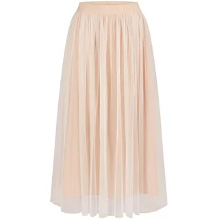 ApartFashion Damen Mesh-Rock Rock, Creme-apricot, 40 EU