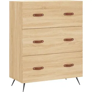 vidaXL Kommode Sonoma-Eiche 69,5x34x90 cm Holzwerkstoff - Braun