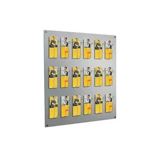 Kerkmann Wandprospekthalter Fokus alu 1/3 DIN A4 75,0 x 6,5 x 100,0 cm, 1 St.