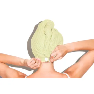 Muitomas Haarturban für die Haare, Turban aus Mikrofaser, Haarhandtuch für Damen, Farbe Salbeigrün