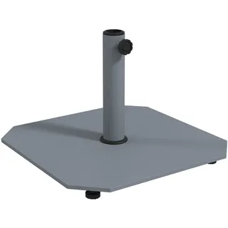 Outsunny Schirmständer Metall 49,5 x 49,5 cm Grau