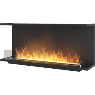 Design-Bioethanol-Einbaukamin C1200 V.2 mit 3-seitig offenem Glas, 3-Liter-Brenner