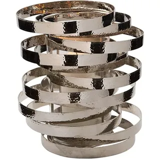 Fink Windlicht »MIRAGE« aus Edelstahl, Höhe ca. 30 cm, silberfarben