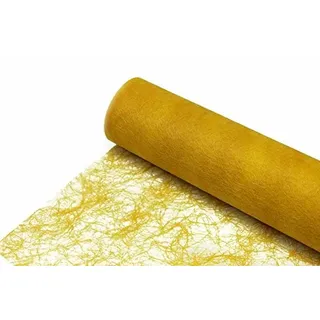 Protinam Sizoflor 30cm breit 5m lang Tischläufer Tischband in unterschiedlichen Farben zur Dekoration wie Grillen, Sommer, Ostern, Weihnachten oder Hochzeiten abgelängt (8320 sonnenblumengelb)