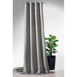 Weckbrodt Vorhang »Lucca« Ösen 1 Stk. tlg. Jacquard, blickdicht, Thermo, Verdunkelung, abdunkelnd, Gardine, Store, grau