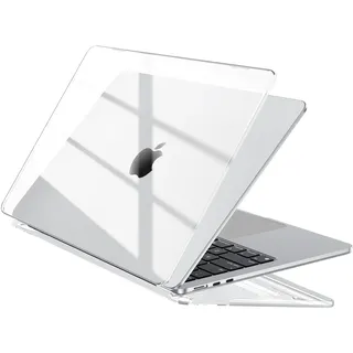 EooCoo Hülle Kompatibel für MacBook Air 15 Zoll M4 A3241 M3 A3114 M2 A2941, 2026 2025-2023 Freisetzung, Ultradünne Glatt Hartschale Schutzhülle Case, Kristall Klar