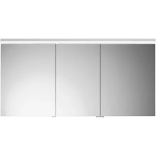 burgbad Lin20 Spiegelschrank LED-Beleuchtung, 3 Türen, mittlerer Tür Anschlag links, 1400x700x170mm, SPQK140RF5359, Farbe: Eiche Dekor Rost