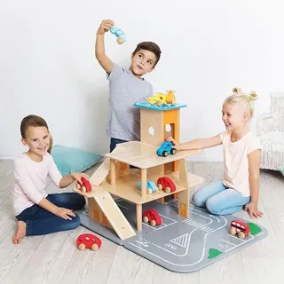 Beleduc XXL City-Parkhouse Spielzeug-Parkhaus mehrfarbig