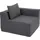L-Sofa HWC-O54, Lounge-Couch mit Ottomane, erweiterbar modular rechts/links, Stoff/Textil 63x270x190