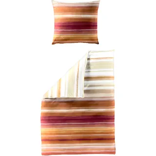 BIERBAUM Bettwäsche »4068« 2 Stk., tlg. Seersucker, 100 % Baumwolle, bügelfrei bunt