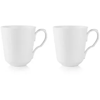 Royal Copenhagen White Fluted Mug-38 Cl-set Of 2 Tasse - White - One Size