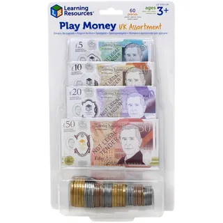 Learning Resources Pretend & Play Spielgeld Großbritannien (Blister), fake prop money, movie money, spielgeld scheine, spielgeld münzen, spielgeld scheine und münzen, spielgeld kinder, kaufladen kasse