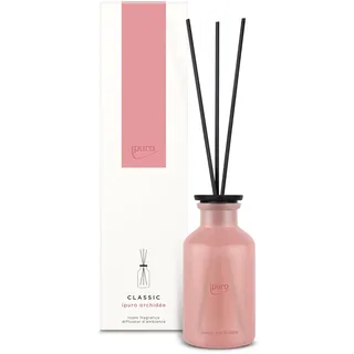 ipuro - Classic Raumduft ORCHIDÉE - 240ml | Raumerfrischer mit fruchtigen Noten, sizilianischer Limone, Pfirsich, Veilchen & Maiglöckchen Duft | Diffuser mit Stäbchen | Lufterfrischer Wohnung