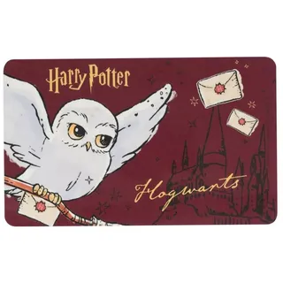UNITED LABELS Harry Potter Brettchen Hedwig Hogwarts Schneidebrettchen in rot