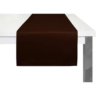 Tischläufer WIRTH "NEWBURY" Gr. 1, braun, B:50cm L:150cm, Baumwolle, Polyester, Tischdecken, Tischläufer