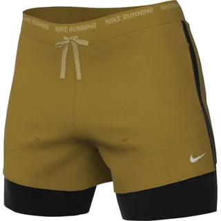 Nike DM4757-716 M NK DF Stride 5IN SHRT HYBRID Shorts Herren Bronzine/Black/Buff Gold/Reflective Größe M