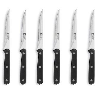 Richardson Sheffield CUCINA Steakmesser-Set, für 6 Personen, rostfrei & spülmaschinenfest, Steakbesteck, Pizzabesteck, Essbesteck