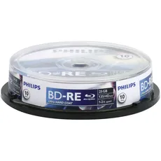 Philips 1x10 Blu-Ray ReWritable 25GB 2x SP (10 x), Optischer Datenträger