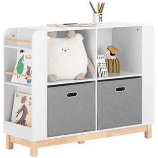 SoBuy Kinderregal KMB85 100 x 80 x 35 cm Holzwerkstoff weiß