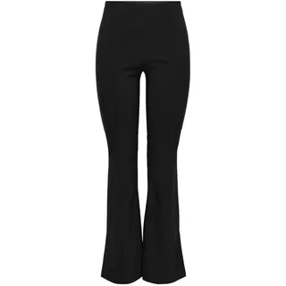 ONLY Damen Onlfiona Flared Slit Pant JRS Hose, Black, XS