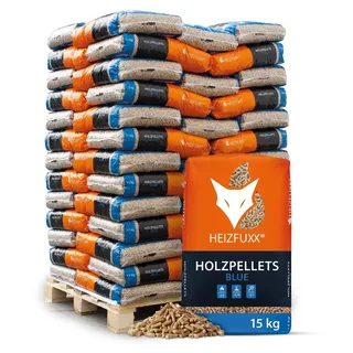 Heizfuxx Blue ENplus A1 Holzpellets Weichholz 15kg x 65 Sack 975kg Palette