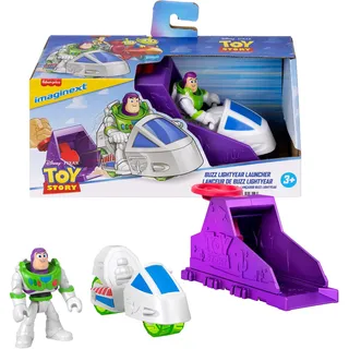 Fisher-Price Mattel Imaginext Starterset mit 7,6 cm großer Actionfigur und Spielfahrzeug, inspiriert von Disney Pixar Toy Story (Charaktere können abweichen), JKW24