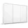 Schwebetürenschrank OTELI 278 x 233 x 68 cm Weiß