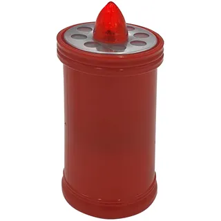 Velamp Elektrisches LED-Teelicht, 15,2 cm, Lebensdauer: 90 g, rot mit rotem Dauerlicht