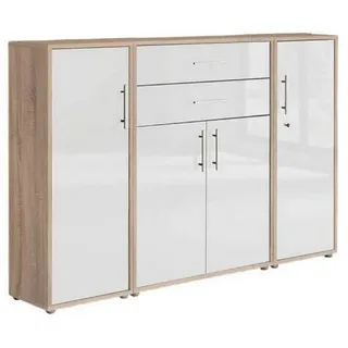 BMG Möbel Office Edition Aktenschrank 172,6 x 113,6 x 33 weiß