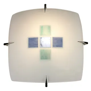 NÄVE VORA 1 E27 blau Glas, Metall