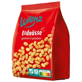 Nüsse Lorenz Erdnüsse geröstet und gesalzene Erdnusskerne Snack 1000g