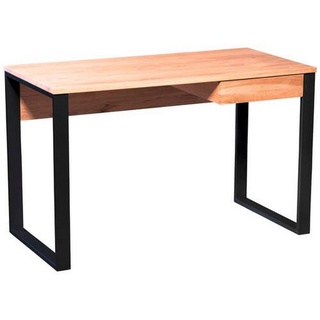 M2 Kollektion Krakau Schreibtisch Holz, braun, schwarz, B/H/T = 120x75x60cm