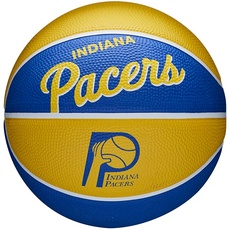 Wilson Mini-Basketball TEAM RETRO, INDIANA PACERS, Outdoor, Gummi, Größe: MINI