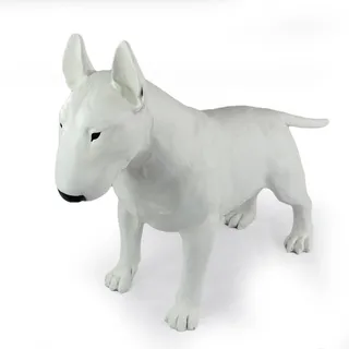 Bull Terrier, Bullterrier I - Lebensgroße Hundestatue, Figur im Maßstab 1:1, Statue für den Garten von Art-Dog
