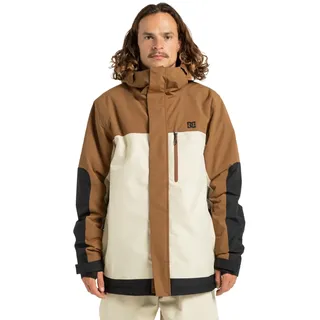 Snowboardjacke DC SHOES "Defiant 10K", Herren, Gr. XXL, braun (oatmeal), Obermaterial: 100% Polyester., Jacken Snowboardjacke
