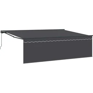 vidaXL Einziehbare Markise Anthrazit 450 x 300 cm - Grau