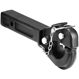 Vevor Anhängerkupplung, 9070 kg Anhängelast, Bolzenkupplungsempfänger für 50,8 mm Anhängehaken, passend für 63,5-76,2 mm Lünettenring, schwarze Pulverbeschichtung, für verschiedene Anhänger