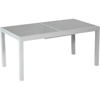 Merxx Ausziehtisch 140 x 90 x 75 cm Silber/Grau