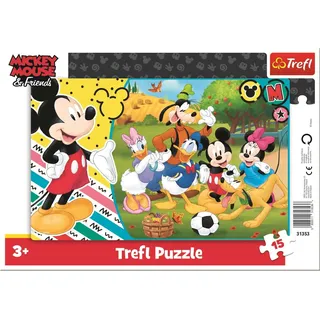 TREFL Puzzle Mickey Mouse auf dem Lande 15 Teile