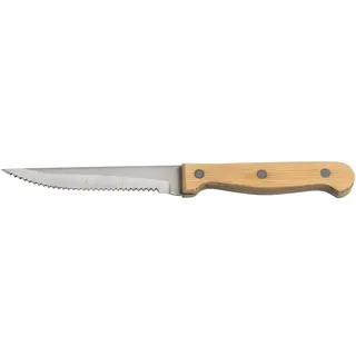 Kesper 90652 Steakmesser 21 cm mit Klinge aus Edelstahl, Griff aus Bambus