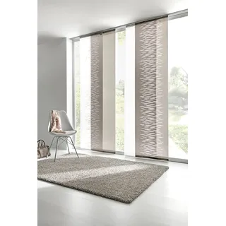Schiebegardine HEINE HOME Gr. 1, grau (taupe), B:60cm H:145cm, Polyester, Gardinen, Schiebegardine